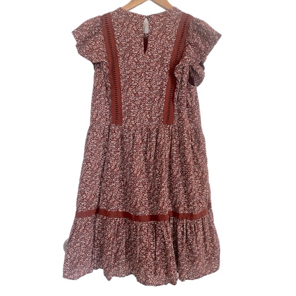Madewell Flutter Sleeve Cottage Garden Mini Dress Size Small - Picture 6 of 8